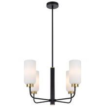 Jaramillo 4 Light Metal & Glass Pendant